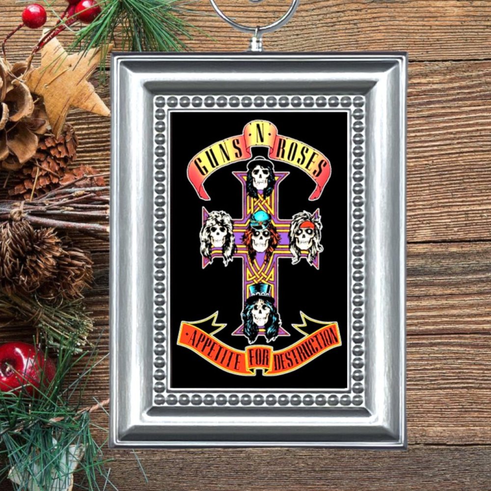 Guns N' Roses Rock Band Christmas Tree Ornament